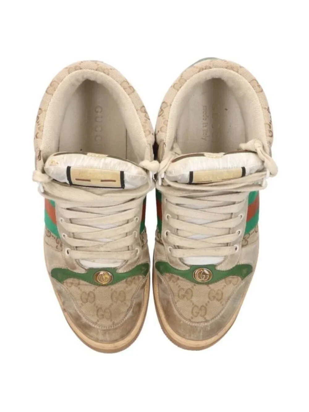 Gucci Vintage Processed High Cut Sneakers